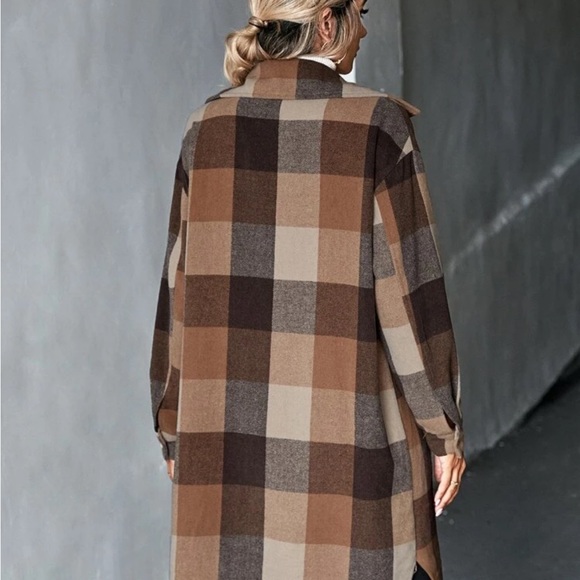 Plaid oversized shirt jacket - Picture 5 of 7